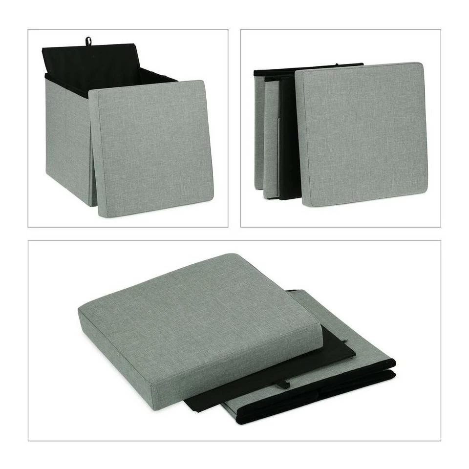 relaxdays Sitzhocker »Sitzhocker mit Klappe«, mit Stauraum 6 relaxdays Sitzhocker »Sitzhocker mit Klappe«, mit Stauraum – Bild 6