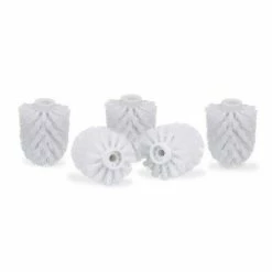 relaxdays Badezimmer-Set »WC Bürstenkopf Ersatz im Set 9,5 mm«, Weiß Wei&szlig;, Schwarz