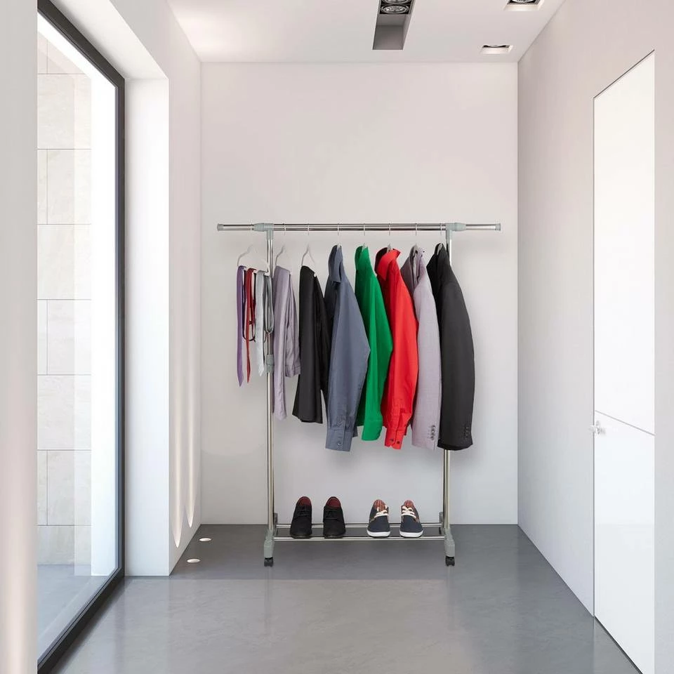 relaxdays Kleiderständer »Kleiderständer ausziehbar auf Rollen« 2 relaxdays Kleiderständer »Kleiderständer ausziehbar auf Rollen« – Bild 2