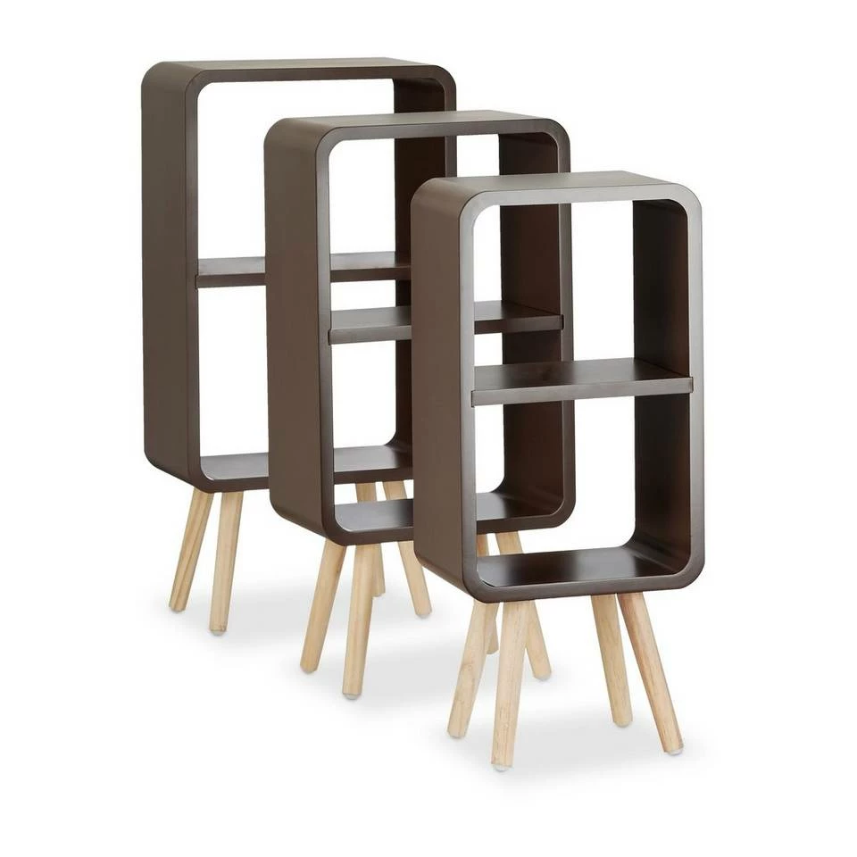 relaxdays Standregal »Standregal 3er Set mit je 2 Fächern«, Braun Lila Hellbraun, Braun Hellbraun, Hellblau Hellbraun, Grün Hellbraun 3 relaxdays Standregal »Standregal 3er Set mit je 2 Fächern«, Braun Lila Hellbraun, Braun Hellbraun, Hellblau Hellbraun, Grün Hellbraun – Bild 3