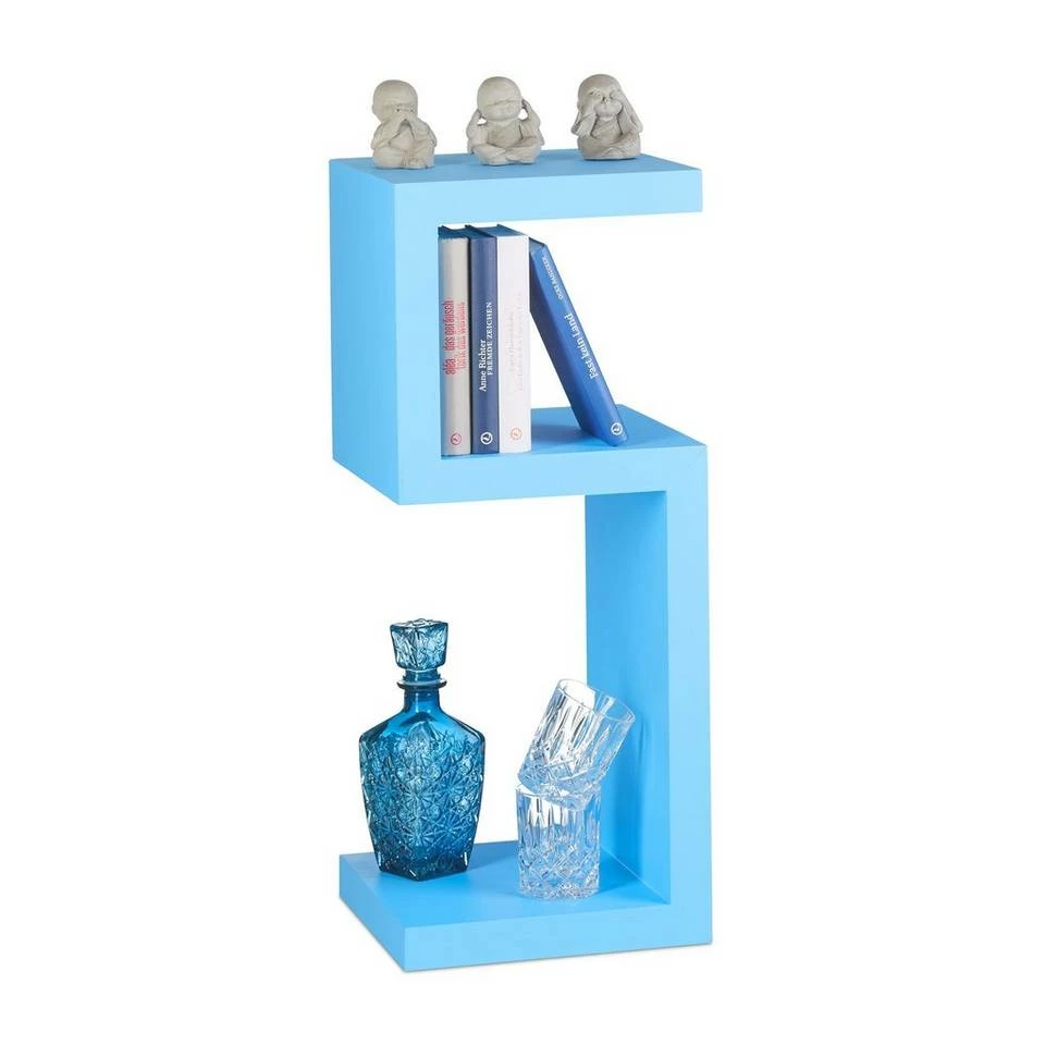 relaxdays Standregal »Standregal Retro in bunten Farben«, Weiß Weiß, Braun, Lila, Schwarz 13 relaxdays Standregal »Standregal Retro in bunten Farben«, Weiß Weiß, Braun, Lila, Schwarz – Bild 13