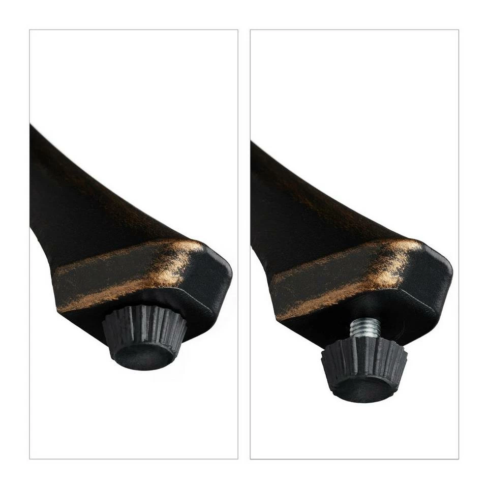 relaxdays Gartentisch »Eckiger Gartentisch mit Schirmloch«, Schwarz-Bronze 6 relaxdays Gartentisch »Eckiger Gartentisch mit Schirmloch«, Schwarz-Bronze – Bild 6