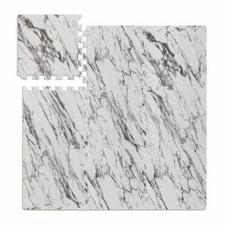 relaxdays Bodenschutzmatte »Bodenschutzmatte Fitness 9er Set«, A Beige Hellbraun Braun, Weiß Schwarz