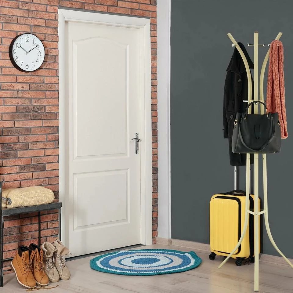 relaxdays Garderobenständer »Garderobenständer Metall«, Weiß Creme Silber, Schwarz Silber 2 relaxdays Garderobenständer »Garderobenständer Metall«, Weiß Creme Silber, Schwarz Silber – Bild 2