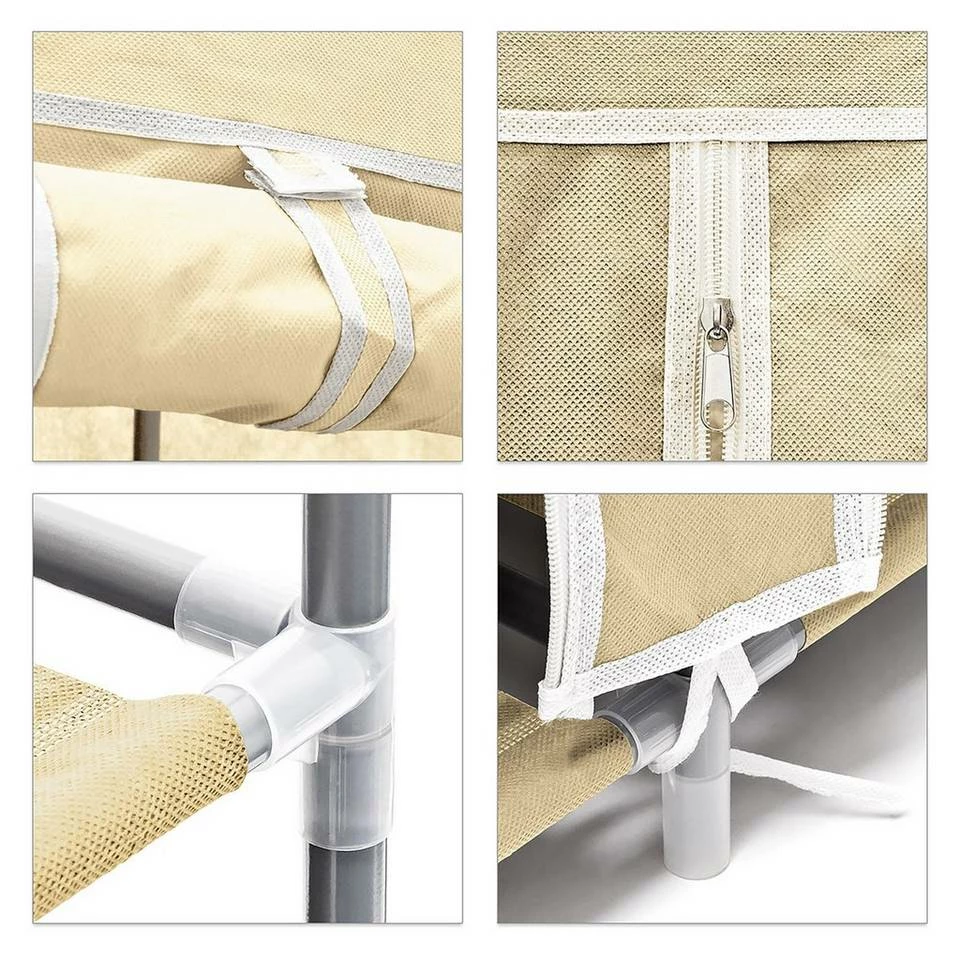 relaxdays Schuhschrank »1 x Schuhschrank Stoffbezug beige« 6 relaxdays Schuhschrank »1 x Schuhschrank Stoffbezug beige« – Bild 6