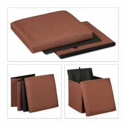 relaxdays Sitzhocker »Sitzhocker mit Stauraum«, Braun Grau, Anthrazit, Weiß -Deutschland Möbel Verkäufe 2024 efda7e17 5470 50a0 8fe1 d1feb19b2860