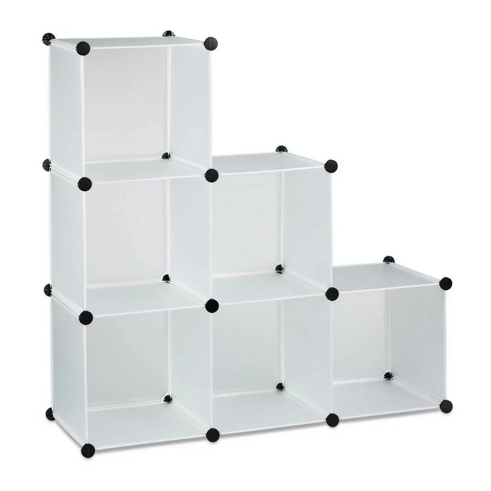 relaxdays Stufenregal »2 x Stufenregal 6 Fächer weiß« 6 relaxdays Stufenregal »2 x Stufenregal 6 Fächer weiß« – Bild 6