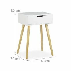 relaxdays Nachttisch »Nachttisch weiß mit Schublade« -Deutschland Möbel Verkäufe 2024 f2331826 2cd0 523c 952d d2892b3b3bcd