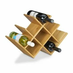 relaxdays Weinregal »Weinregal Bambus«