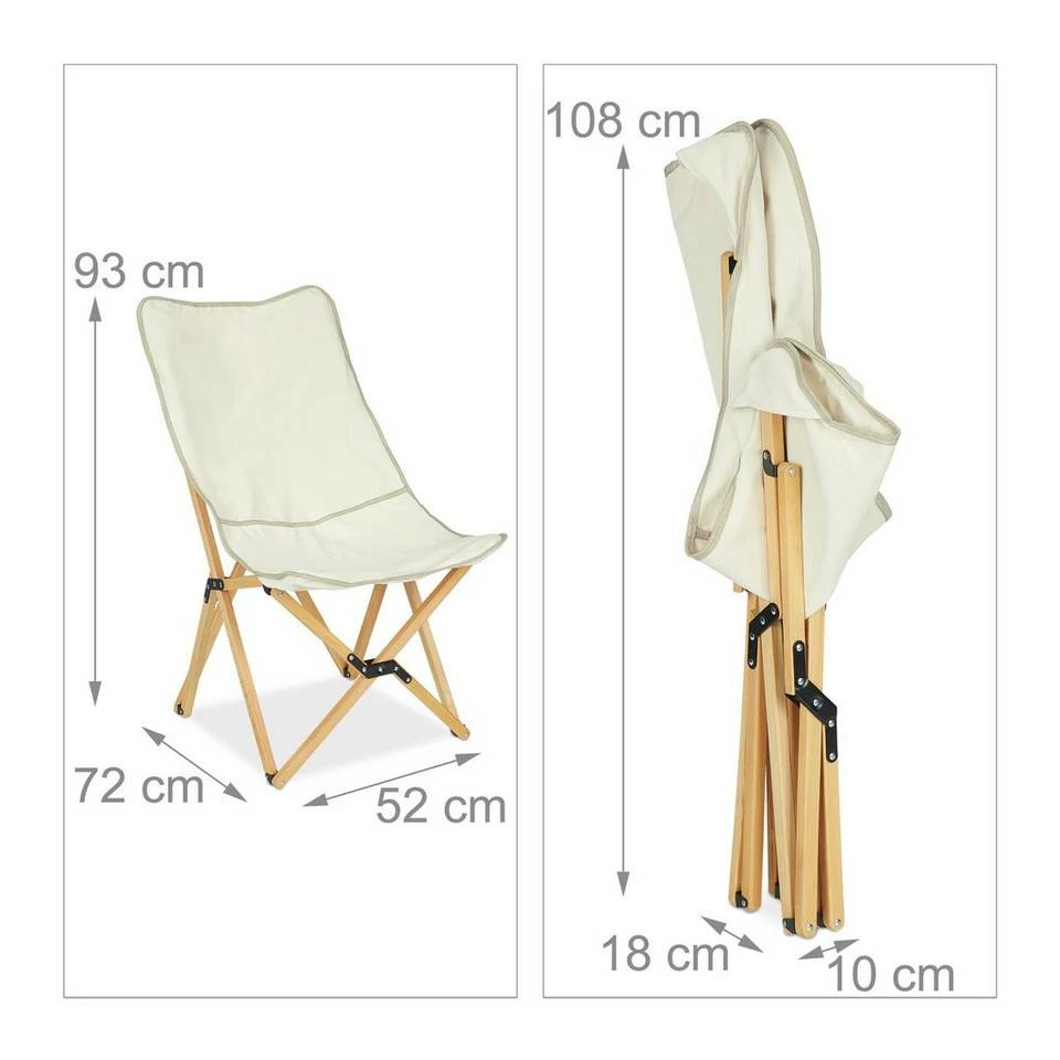 relaxdays Gartenliege »Klappbarer Liegestuhl in Beige« 4 relaxdays Gartenliege »Klappbarer Liegestuhl in Beige« – Bild 4