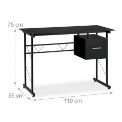 relaxdays Schreibtisch »Schreibtisch Glas mit Schublade«, Schwarz Weiß 15 relaxdays Schreibtisch »Schreibtisch Glas mit Schublade«, Schwarz Weiß -Deutschland Möbel Verkäufe 2024 f2984326 386f 52c7 92a2 ccf6f0580bc7