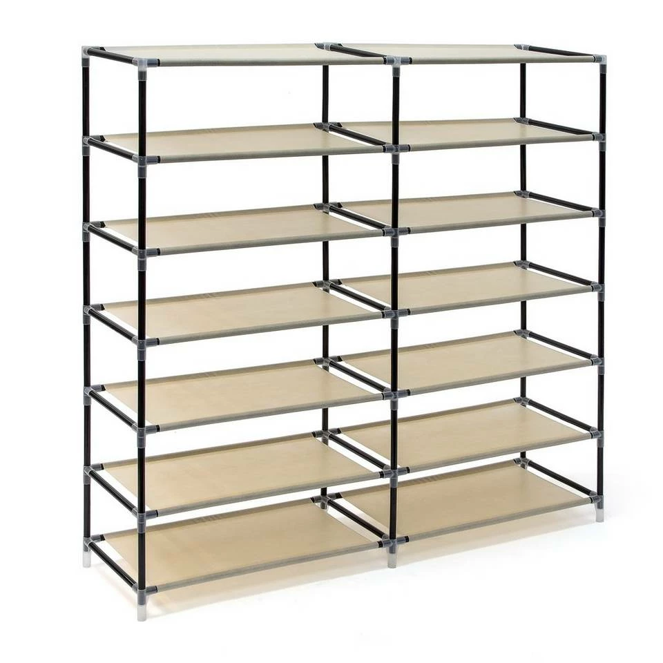 relaxdays Schuhschrank »2 x Schuhschrank VALENTIN breit beige« 6 relaxdays Schuhschrank »2 x Schuhschrank VALENTIN breit beige« – Bild 6