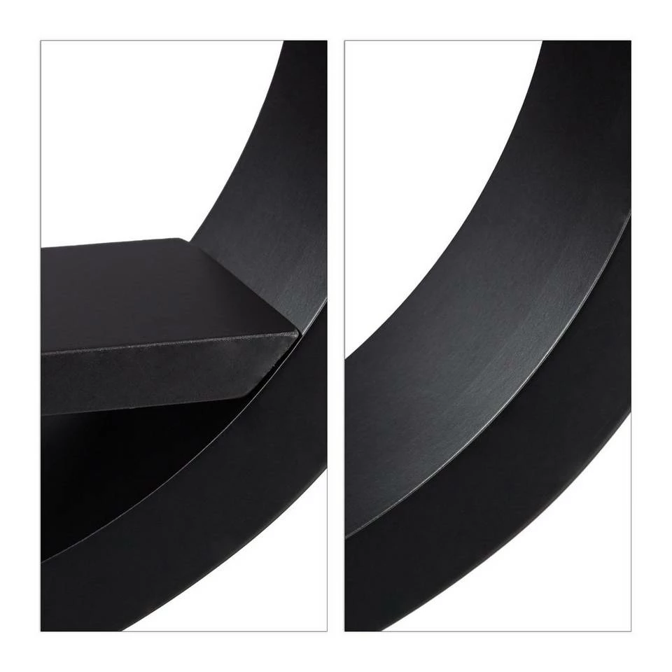 relaxdays Wandregal »Wandregal rund im 4er Set«, Schwarz Weiß, Rot 5 relaxdays Wandregal »Wandregal rund im 4er Set«, Schwarz Weiß, Rot – Bild 5