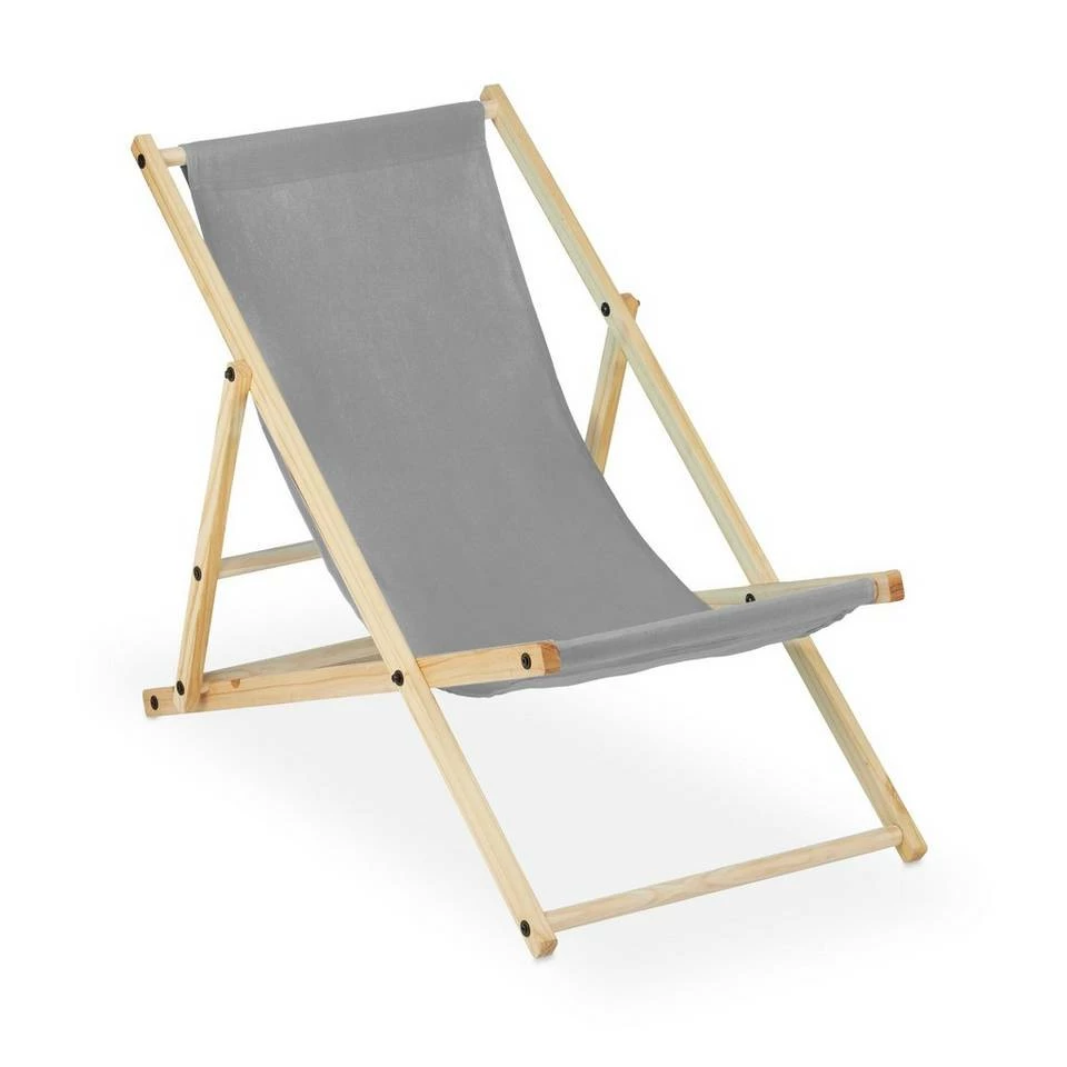 relaxdays Gartenliege »Liegestuhl Holz 2er Set«, Grau 10 relaxdays Gartenliege »Liegestuhl Holz 2er Set«, Grau – Bild 10