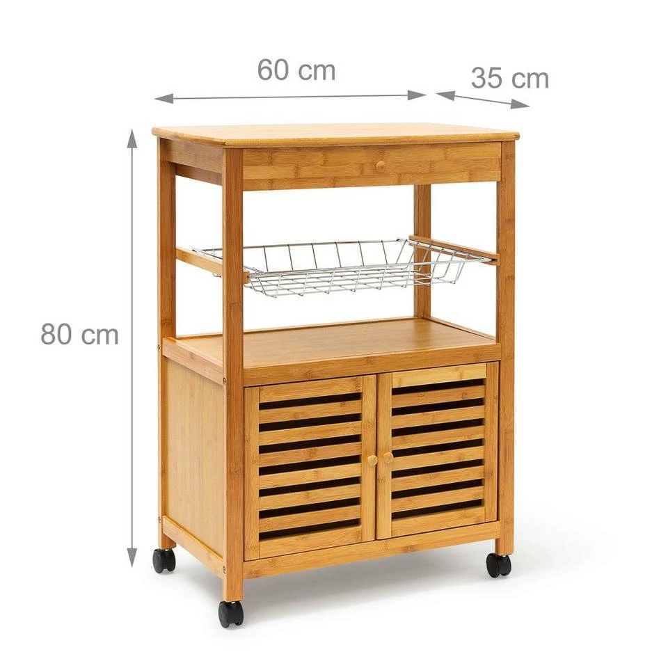 relaxdays Küchenwagen »Küchenrollwagen JAMES XL mit Schrankfach« 4 relaxdays Küchenwagen »Küchenrollwagen JAMES XL mit Schrankfach« – Bild 4