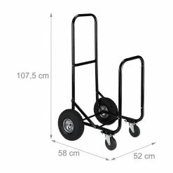 relaxdays Kaminholzregal »Kaminholzwagen mit Reifen und Rollen«, BxTxH:58x52x107.5 cm -Deutschland Möbel Verkäufe 2024 f52f3b32 32ed 5442 92ed 68c52f225aa6