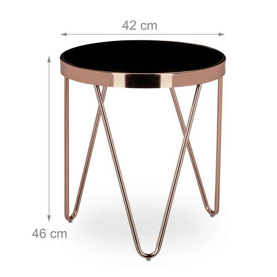 relaxdays Beistelltisch »Beistelltisch COPPER klein« 4 relaxdays Beistelltisch »Beistelltisch COPPER klein« – Bild 4