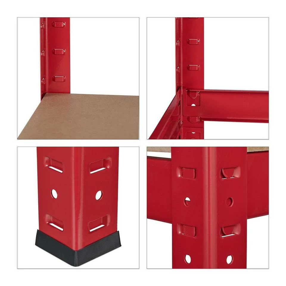 relaxdays Schwerlastregal »Schwerlastregal mit Werkbank rot« 6 relaxdays Schwerlastregal »Schwerlastregal mit Werkbank rot« – Bild 6