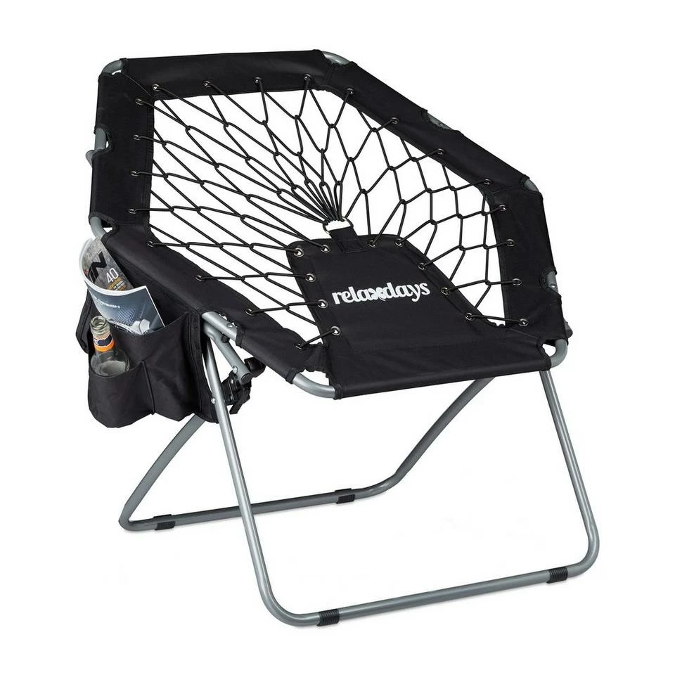 relaxdays Campingstuhl »Bungee Stuhl WEBSTER«, Blau Blau Silber Weiß, Grau Silber Weiß, Schwarz Silber Weiß 11 relaxdays Campingstuhl »Bungee Stuhl WEBSTER«, Blau Blau Silber Weiß, Grau Silber Weiß, Schwarz Silber Weiß – Bild 11