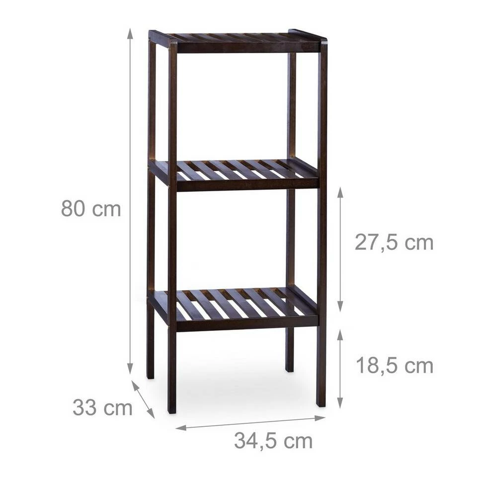 relaxdays Badregal »Bambus Badregal mit 3 Ablageflächen« 4 relaxdays Badregal »Bambus Badregal mit 3 Ablageflächen« – Bild 4