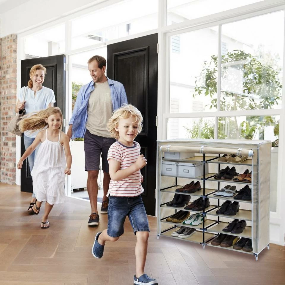 relaxdays Schuhschrank »2 x Schuhschrank VALENTIN breit beige« 3 relaxdays Schuhschrank »2 x Schuhschrank VALENTIN breit beige« – Bild 3