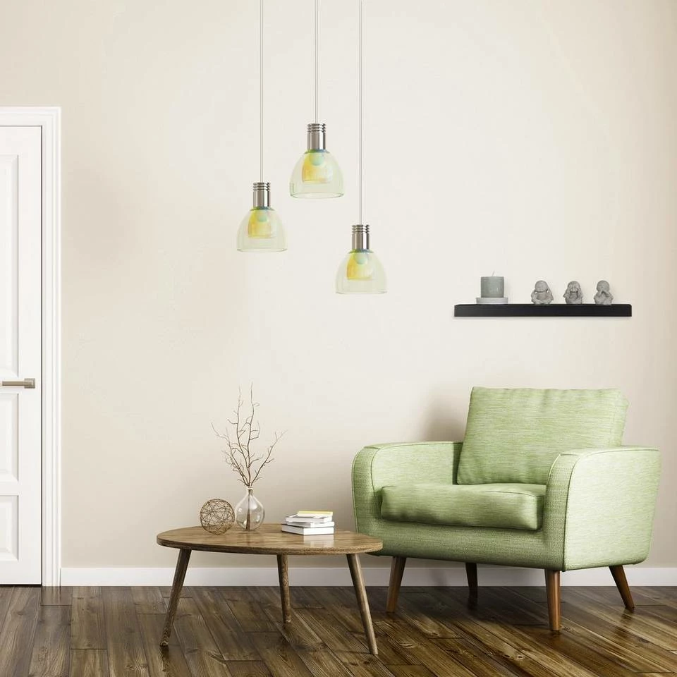 relaxdays Hängeregal »Schwebendes Regal«, Weiß Grün, Weiß, Schwarz, Lila 2 relaxdays Hängeregal »Schwebendes Regal«, Weiß Grün, Weiß, Schwarz, Lila – Bild 2