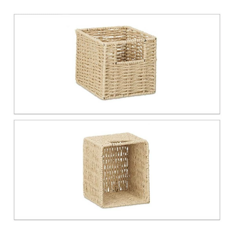 relaxdays Wandregal »2 x Walnuss Wandregal klein mit Körben« 7 relaxdays Wandregal »2 x Walnuss Wandregal klein mit Körben« – Bild 7