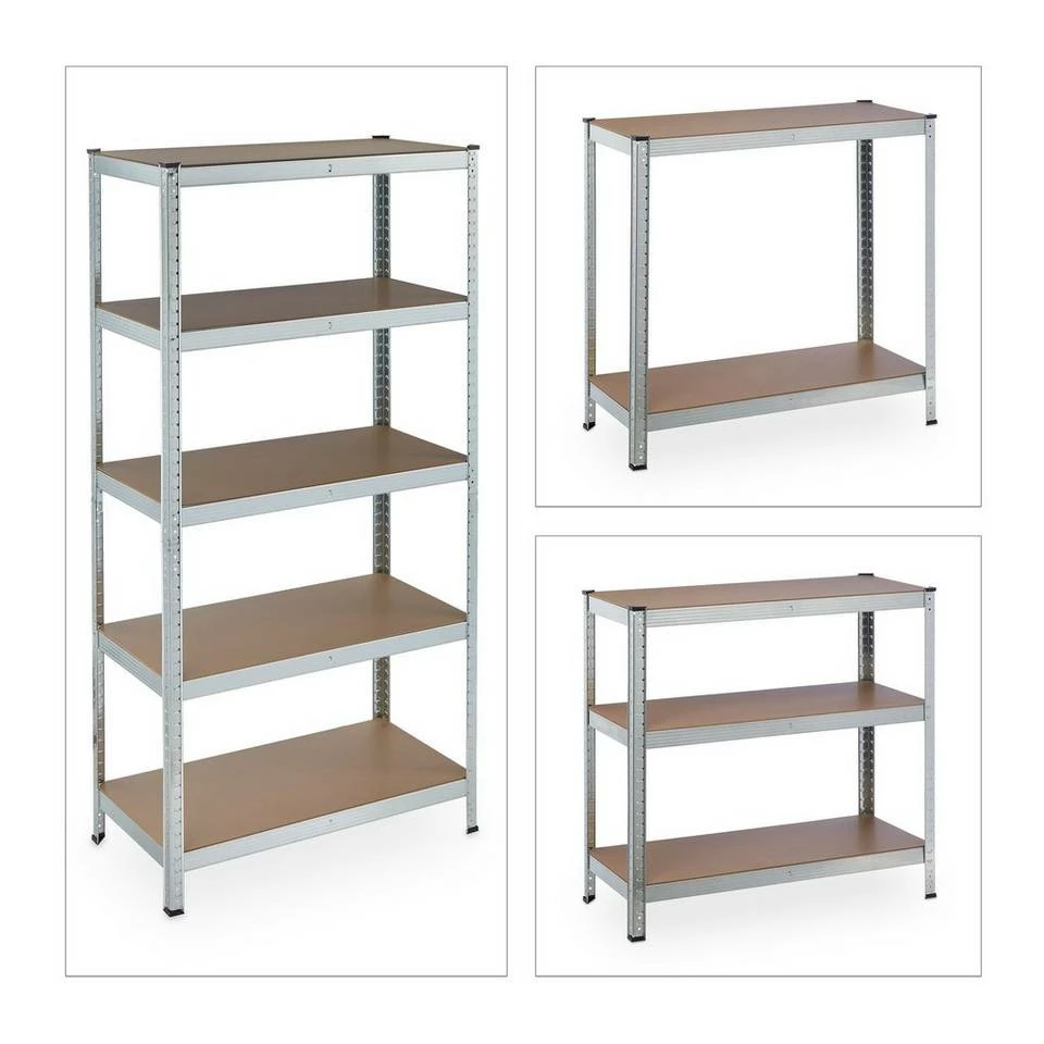 relaxdays Schwerlastregal »Schwerlastregal 5 Ebenen verzinkt« 6 relaxdays Schwerlastregal »Schwerlastregal 5 Ebenen verzinkt« – Bild 6