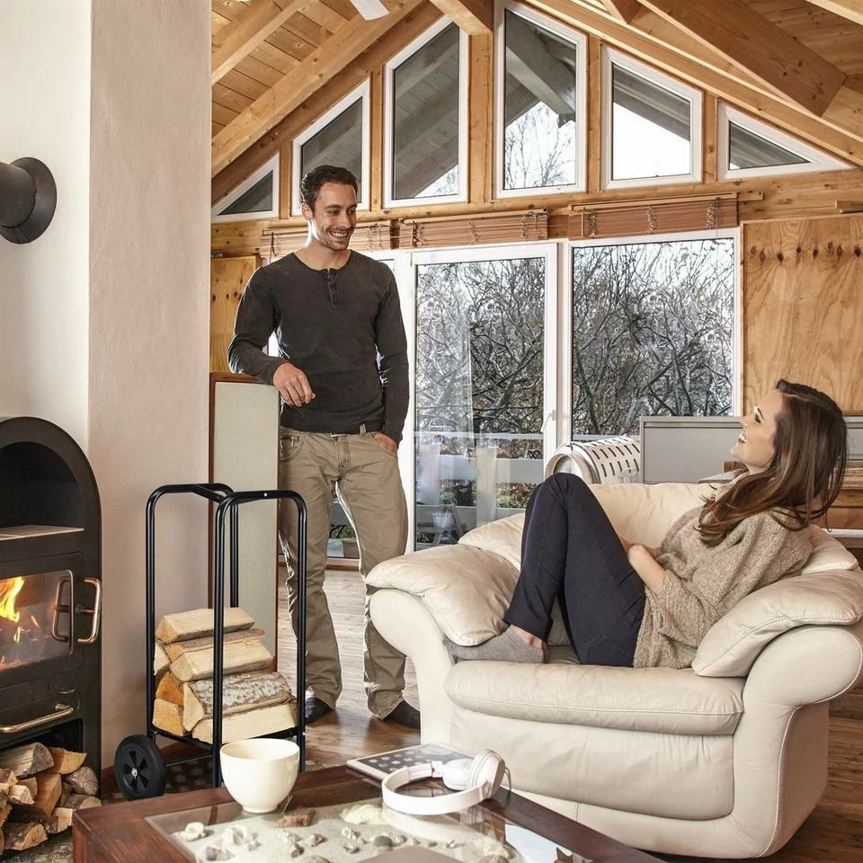 relaxdays Kaminholzregal »Kaminholzwagen mit Rädern«, BxTxH:39x46x89.5 cm 3 relaxdays Kaminholzregal »Kaminholzwagen mit Rädern«, BxTxH:39x46x89.5 cm – Bild 3