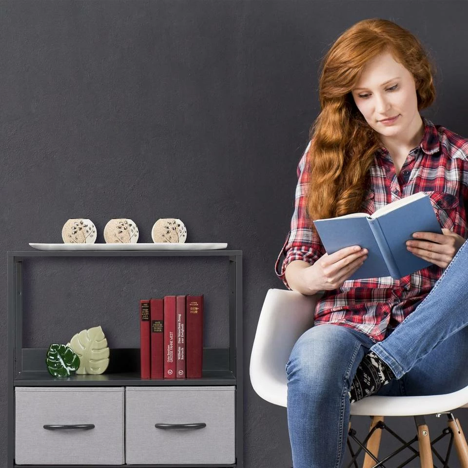 relaxdays Kommode »Kommode in verschiedenen Designs«, F Grau Schwarz, Schwarz Grau 6 relaxdays Kommode »Kommode in verschiedenen Designs«, F Grau Schwarz, Schwarz Grau – Bild 6