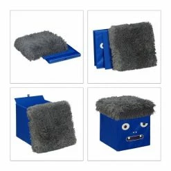 relaxdays Sitzhocker »4 x Sitzhocker Kinder Monster blau-grau« -Deutschland Möbel Verkäufe 2024 f89e9a85 d27d 5522 82b6 cf2360f3d08b