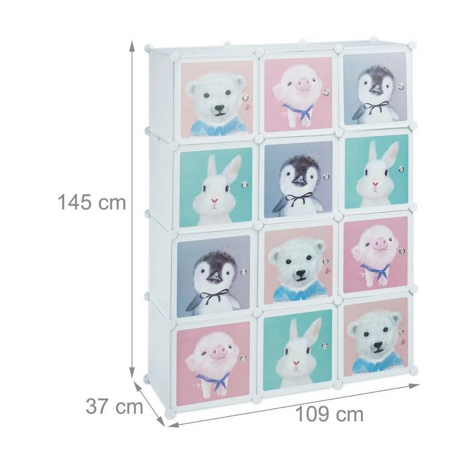 relaxdays Regal »Kinder Steckregal mit 8 Fächern weiß« 4 relaxdays Regal »Kinder Steckregal mit 8 Fächern weiß« – Bild 4