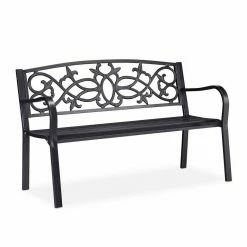 relaxdays Gartenbank »Retro Gartenbank mit Hammerschlag«