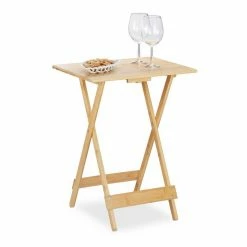 relaxdays Beistelltisch »Klapptisch aus Bambus«