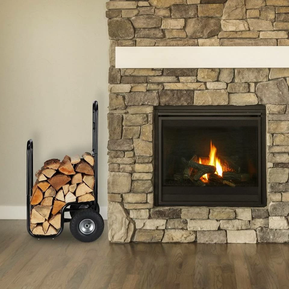 relaxdays Kaminholzregal »Kaminholzwagen mit Luftreifen«, BxTxH:59x52x108.5 cm 2 relaxdays Kaminholzregal »Kaminholzwagen mit Luftreifen«, BxTxH:59x52x108.5 cm – Bild 2