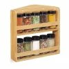 relaxdays Gewürzregal »Bambus Gewürzregal 10 Gläser«