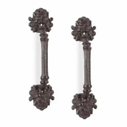 relaxdays Möbelgriff »2 x Möbelgriff Vintage braun«