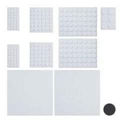 relaxdays Möbelfuß »240 x Filzgleiter weiß«