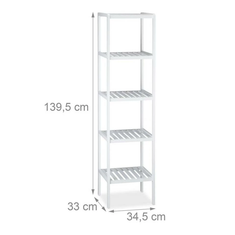 relaxdays Badregal »Bambus Badregal weiß« 4 relaxdays Badregal »Bambus Badregal weiß« – Bild 4