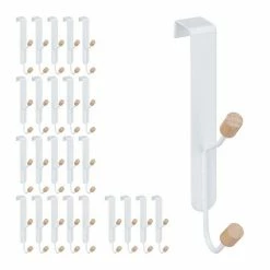 Türhaken »25 x Türhaken doppelt«, relaxdays