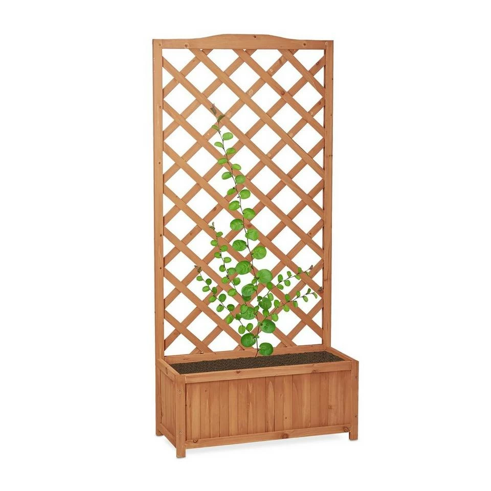 relaxdays Beistelltisch »2 in 1 Rankkasten aus Holz«, L 10 relaxdays Beistelltisch »2 in 1 Rankkasten aus Holz«, L – Bild 10